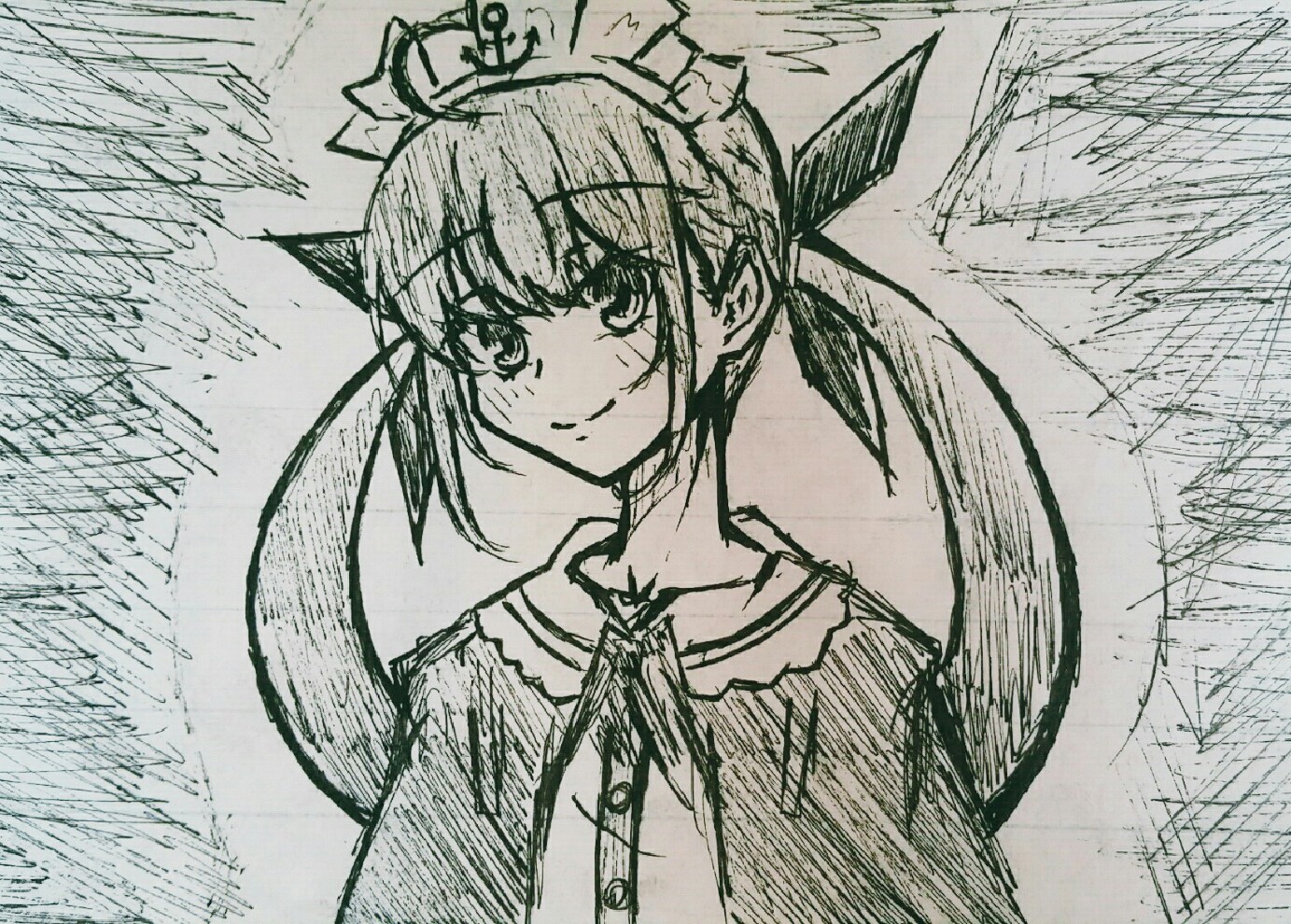 湊あくあ##湊-阿库娅##aquart# 在学校时的随笔(单色).