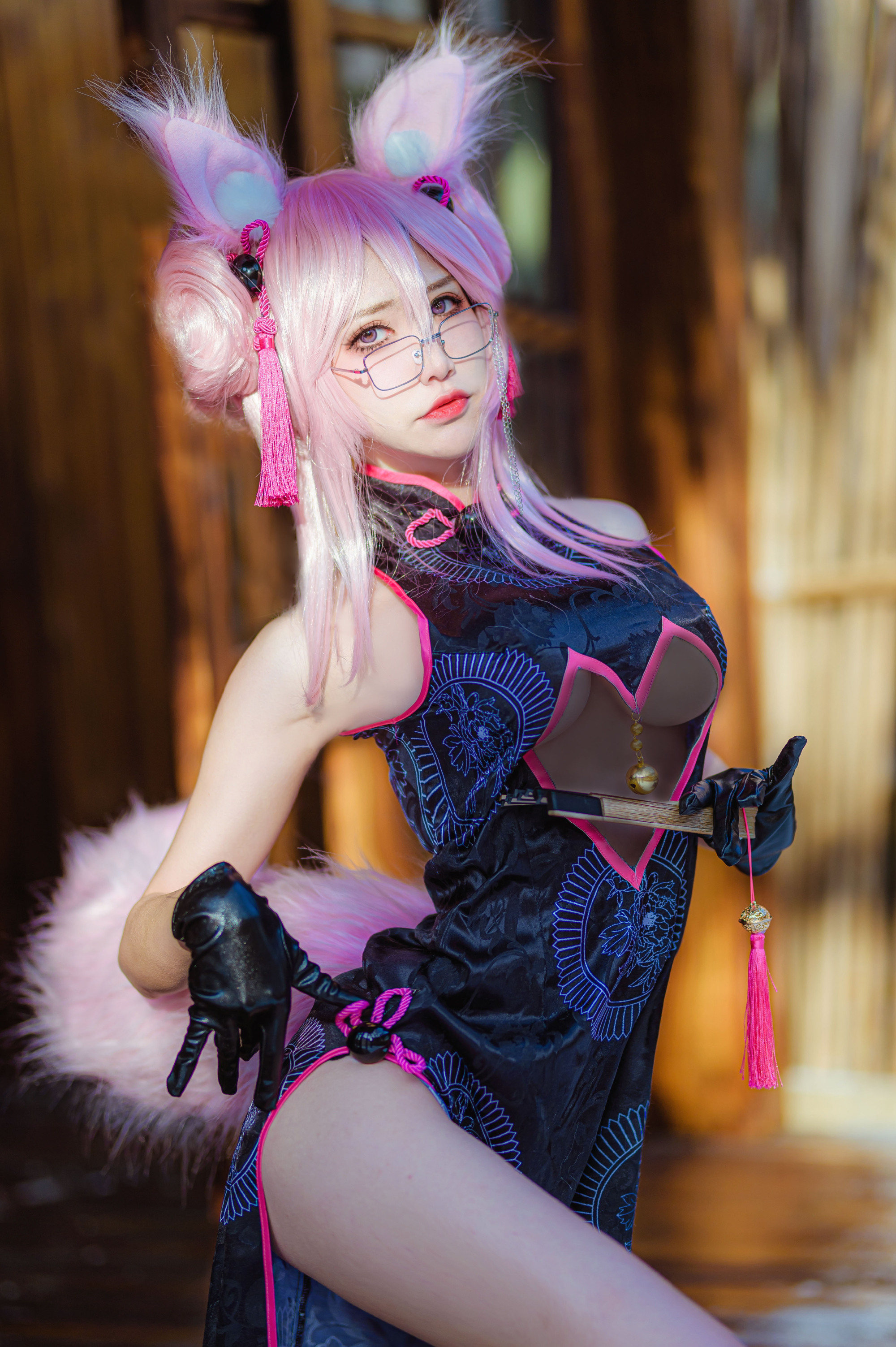 阮邑Fairy柯杨斯卡娅旗袍cosplay5