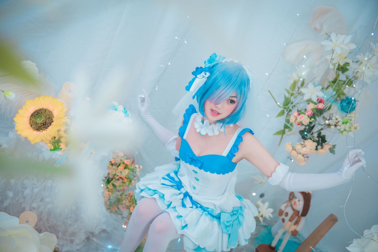 鸾歌蕾姆花嫁cosplay5