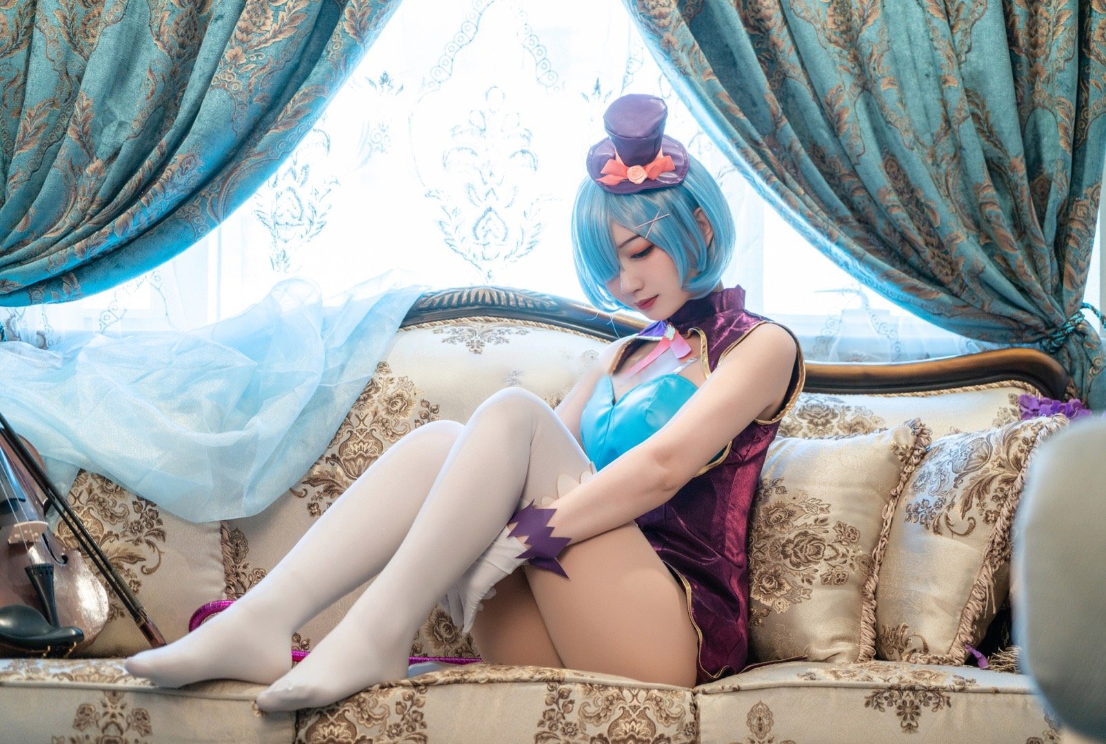 桃墨从零开始的异世界生活皮衣蕾姆CosPlay7