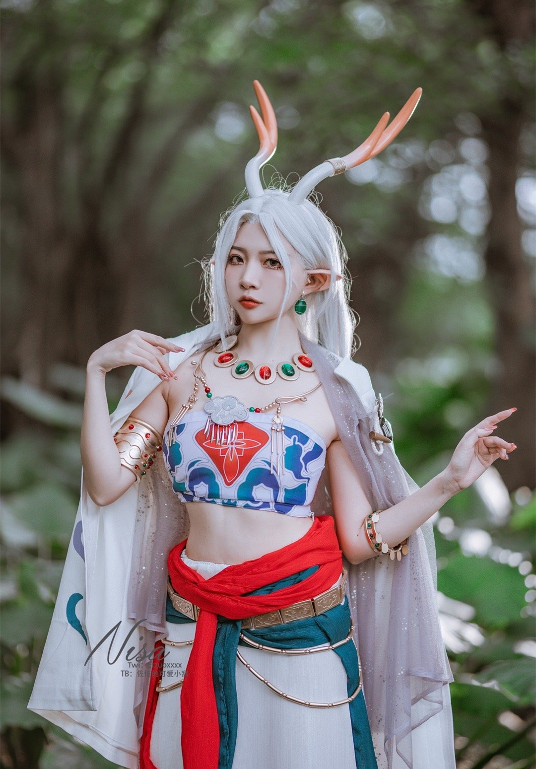 二佐Nisa明日方舟九色鹿cosplay4