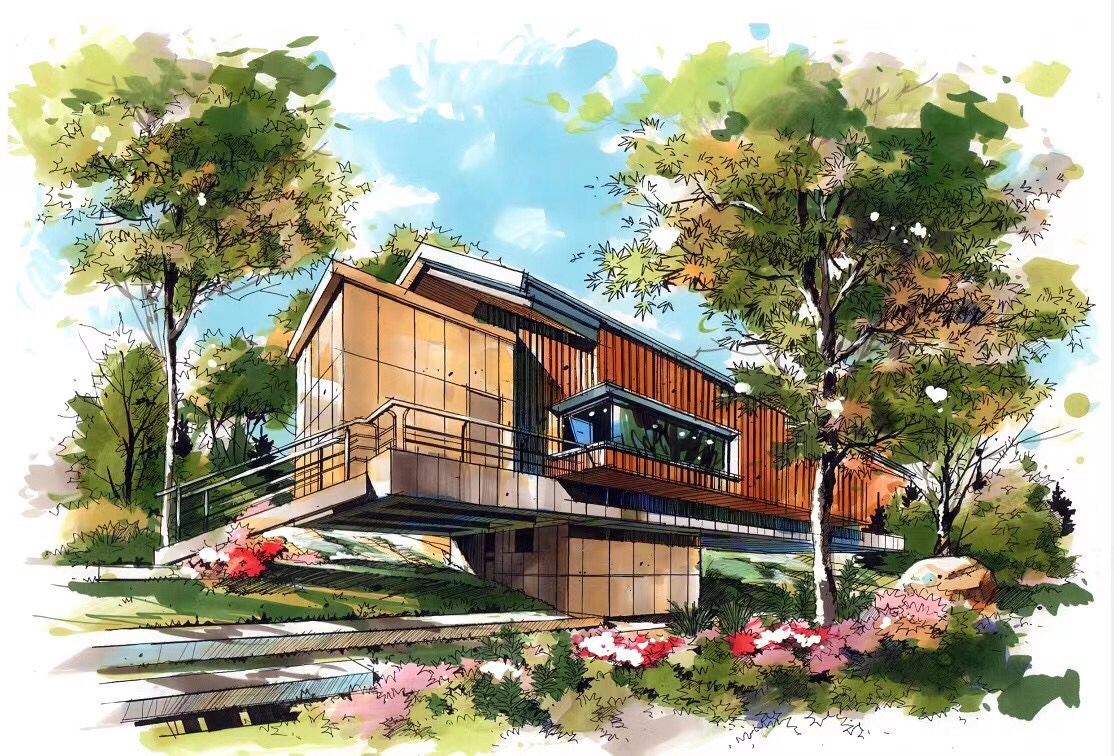 九华山手绘军团景观