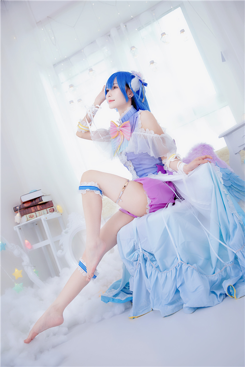 咸鱼晰子LoveLive白情海未Cosplay2