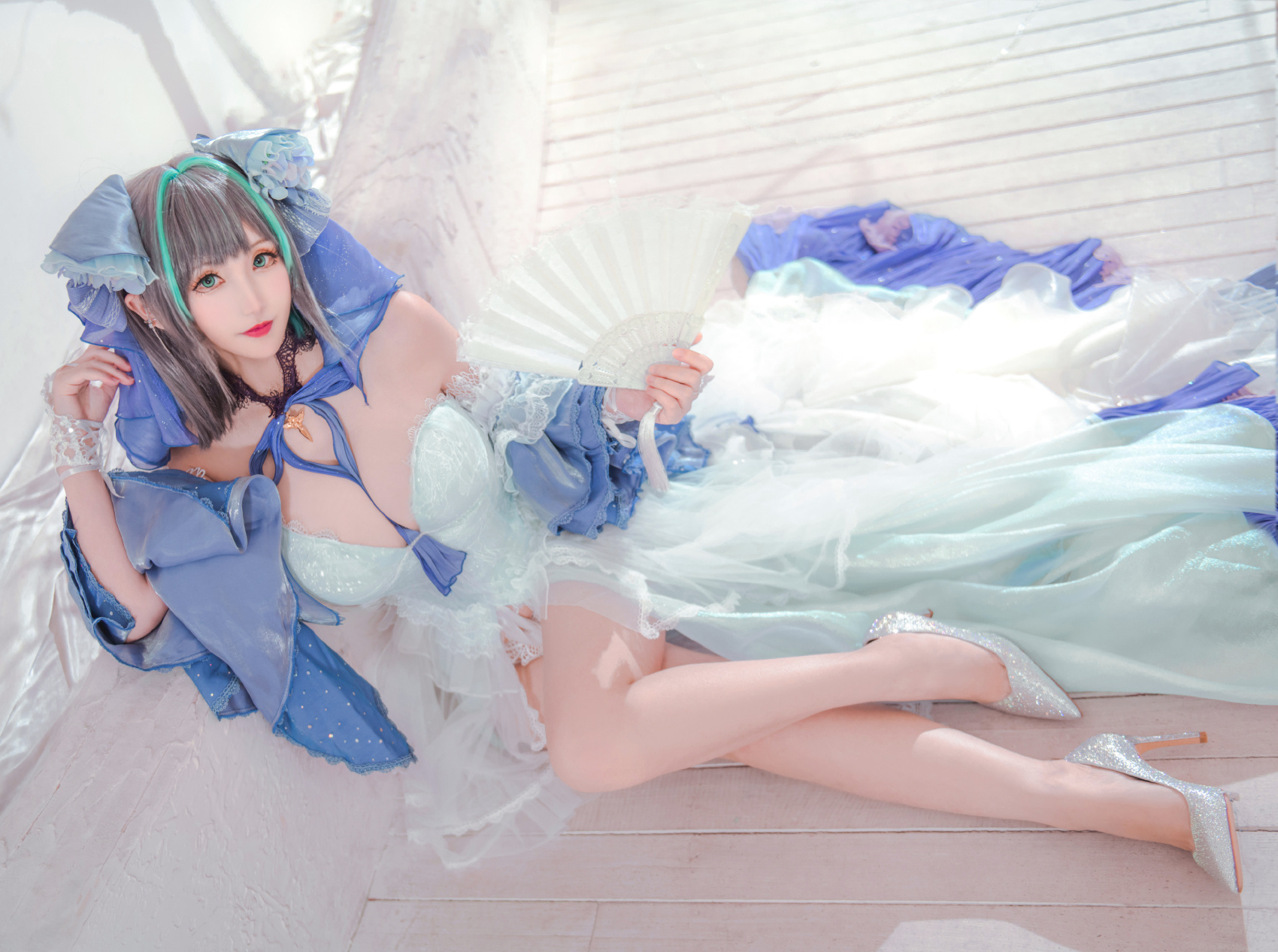 是夙卿呀碧蓝航线柴郡冰雪公主cosplay8