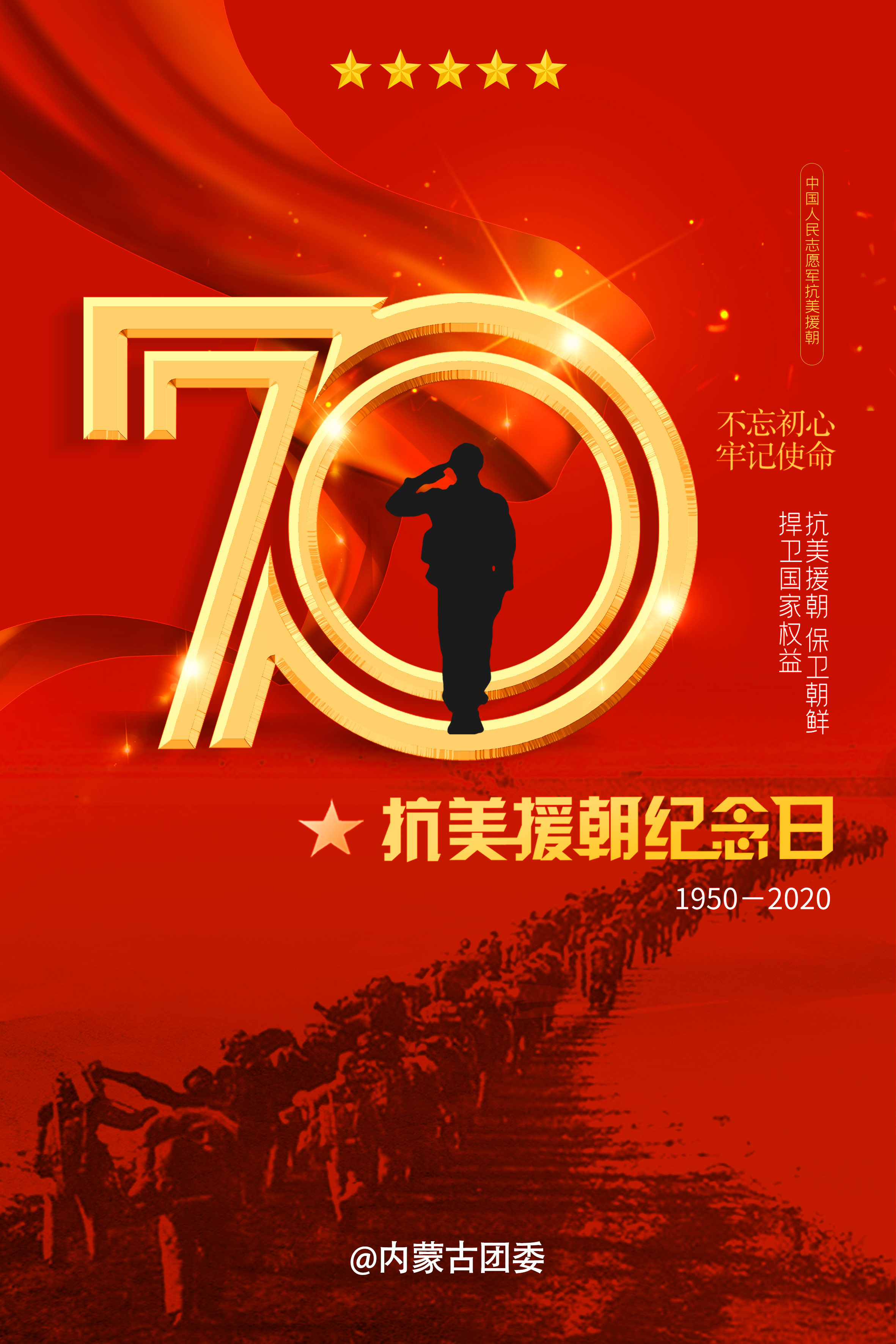 今天是抗美援朝70周年纪念日,铭记历史,致敬先烈!