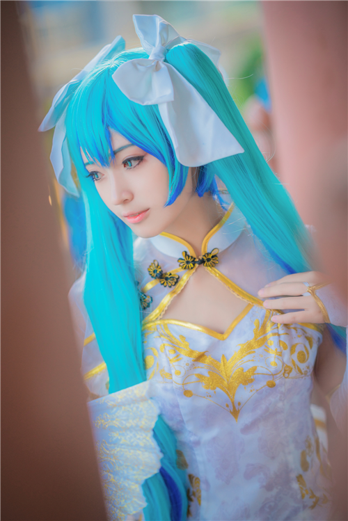 辰苏Vsinger初音金丝雀CosPlay6