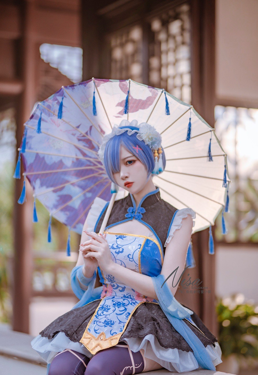 二佐Nisa蕾姆旗袍Cosplay8