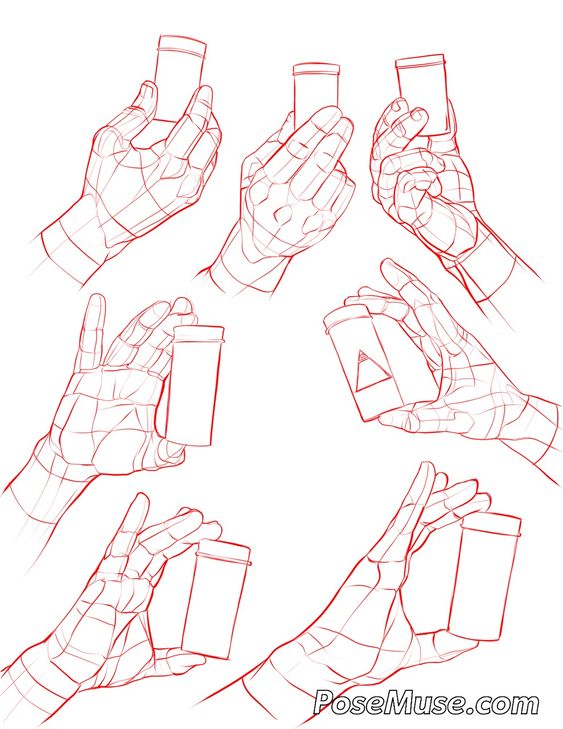 手部动态绘制参考马一组[妙啊] 怎么画出好看的漫画手?