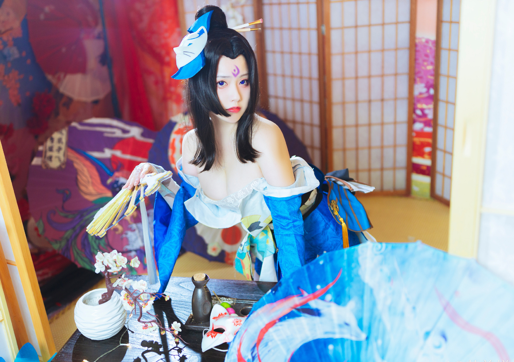 若美样王者荣耀不知火舞魅语cosplay3