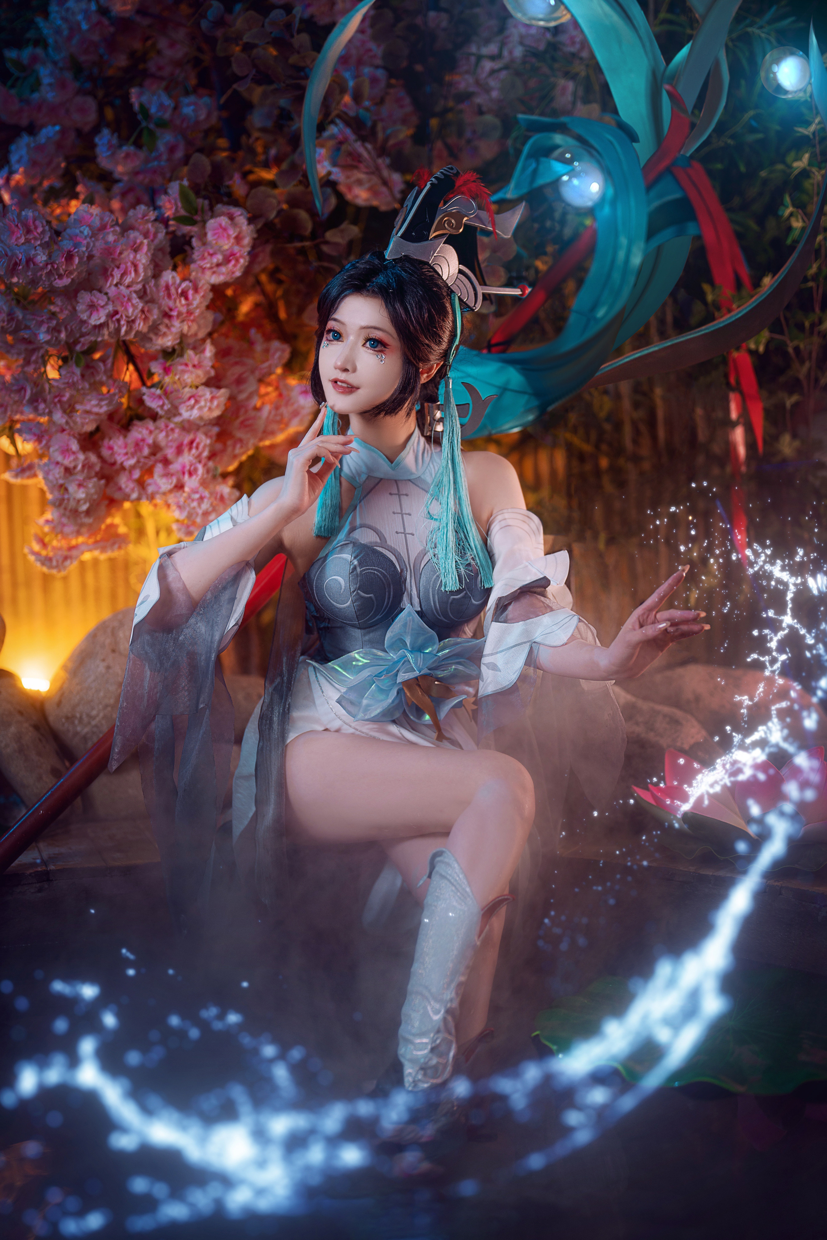 露兒大魔王王者荣耀大乔白鹤梁神女cosplay5