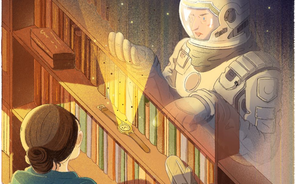 《星际穿越》画电影插画过程