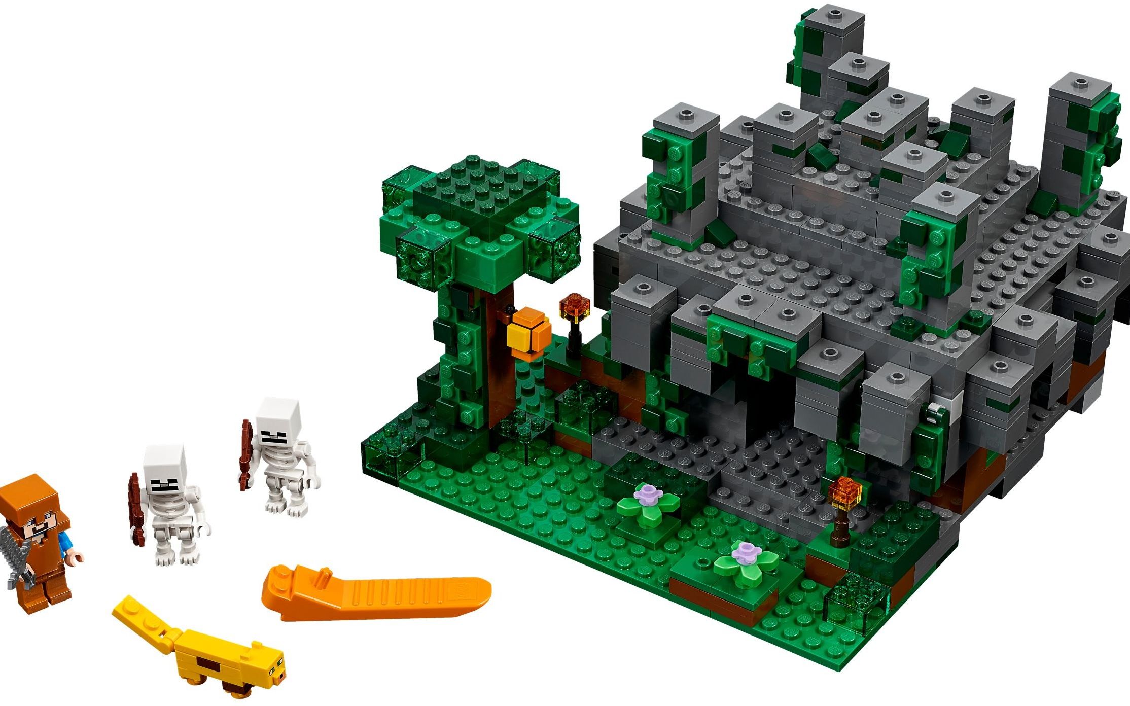 乐高 lego 21132 minecraft 我的世界 丛林寺庙 速拼评测