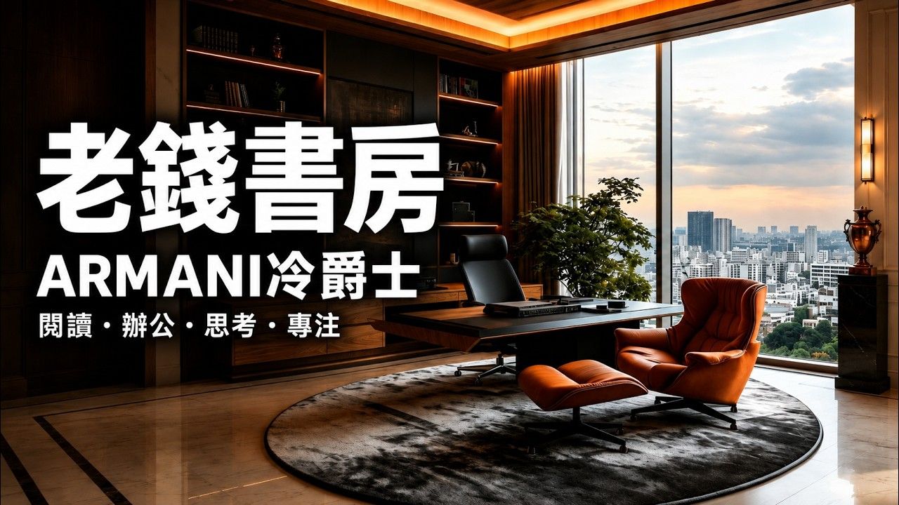 2026 在家聽見 ARMANI 的貴氣冷爵士?｜老錢書房裡的低音提琴 Cool Jazz｜辦公・閱讀・思考・專注背景音