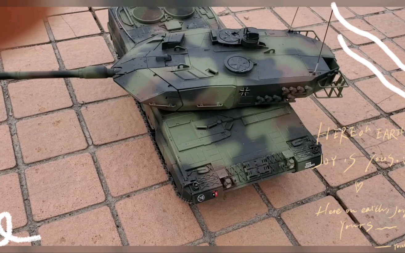 全金属豹2a6主战坦克模型