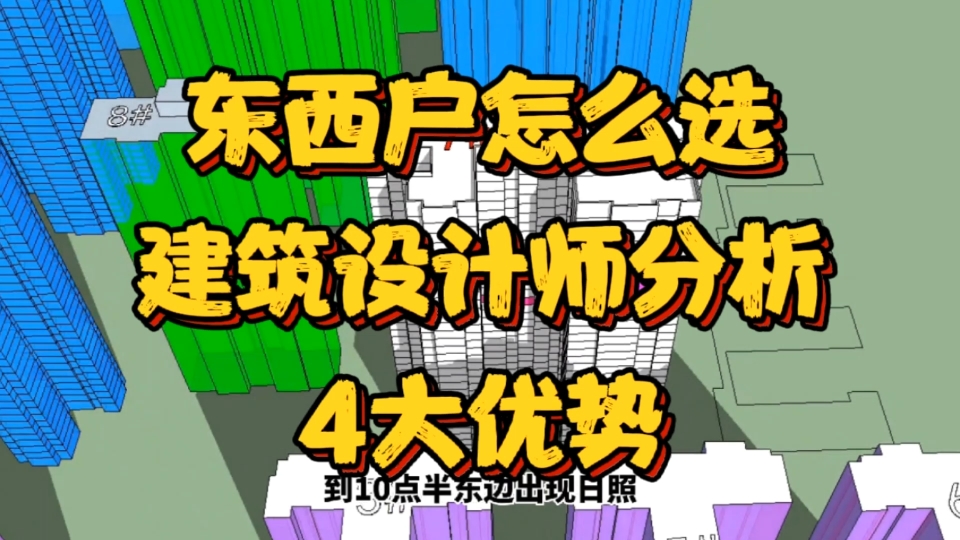 东户和西户怎么选?建筑设计师专业分析,4个优势,一目了然哔哩哔哩bilibili