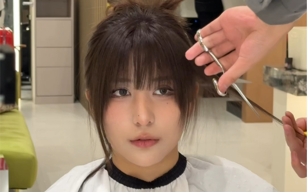 10万人看过的韩式修颜刘海～秋冬氛围感刘海