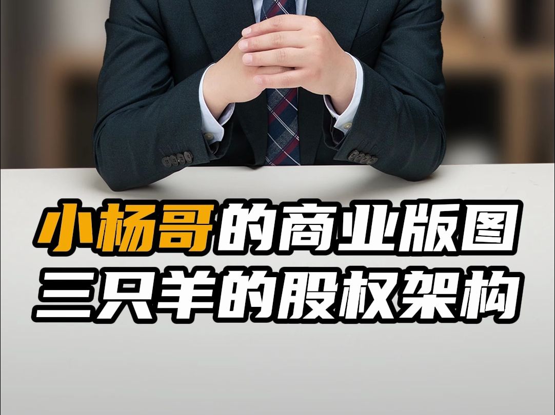 小杨哥三只羊的股权架构告诉你,防火墙的重要性哔哩哔哩bilibili