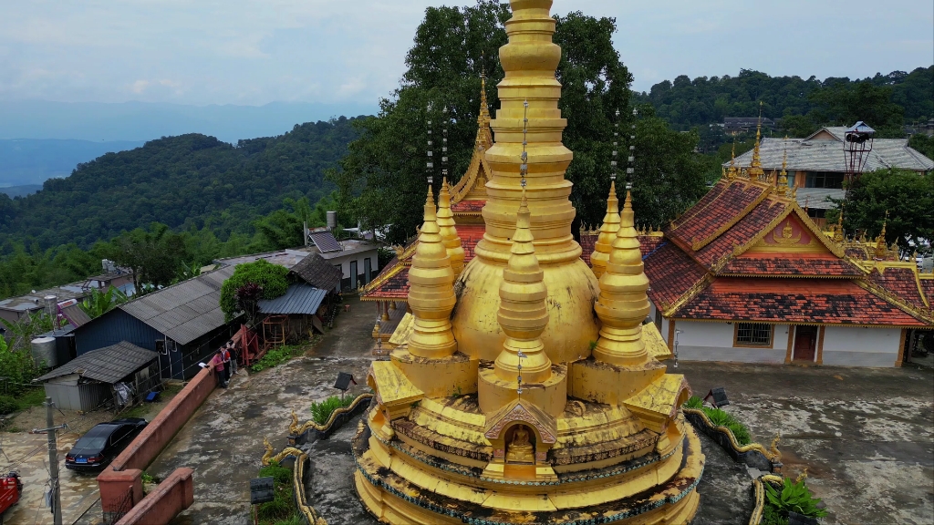 新手mini3 pro首炸,在云南普洱景迈山大金塔时萌新操作了,hhhhhh