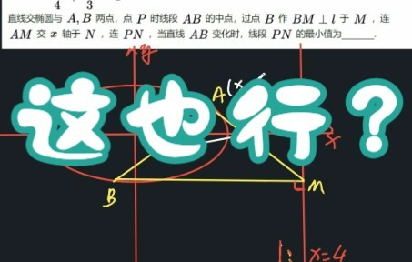 关于椭圆与准线涉及到的基本结论(秒杀定点问题)哔哩哔哩bilibili