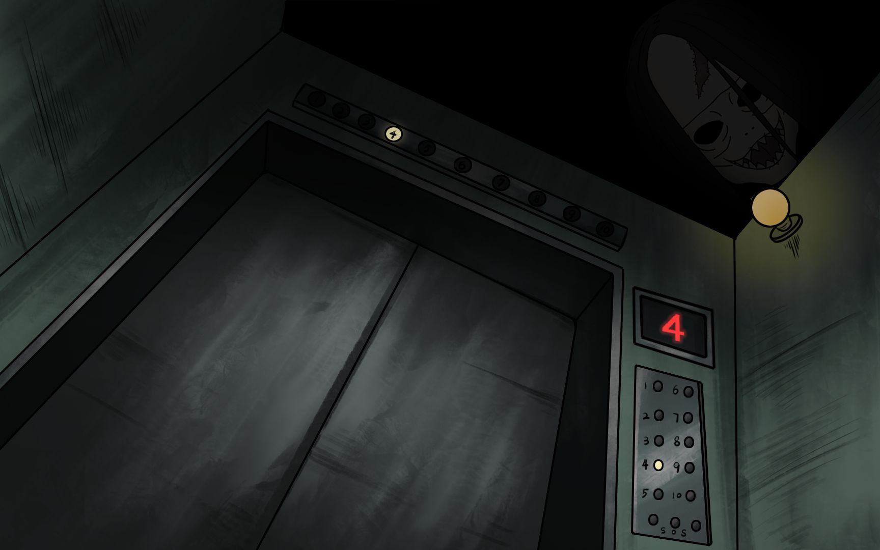 进电梯前先看看头顶【电梯规则怪谈】【胆小慎入】