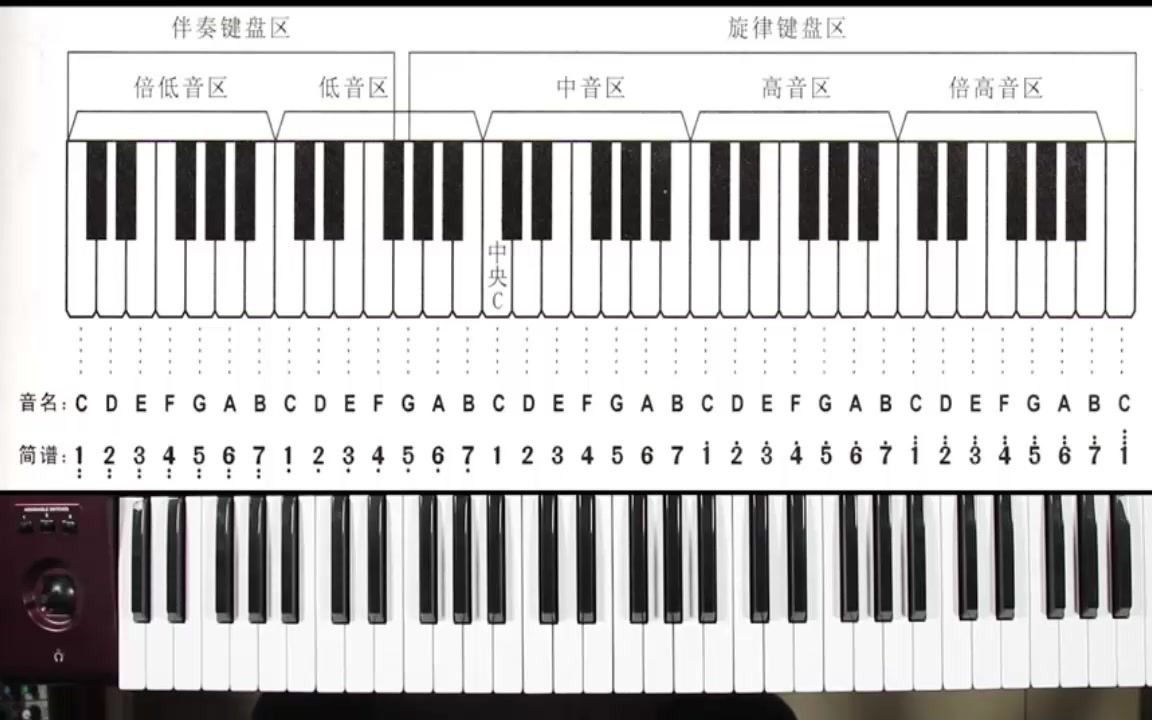 电子琴指法教程电子琴自学课程,一节课通俗带你了解键盘规律双排键电子琴教程哔哩哔哩bilibili