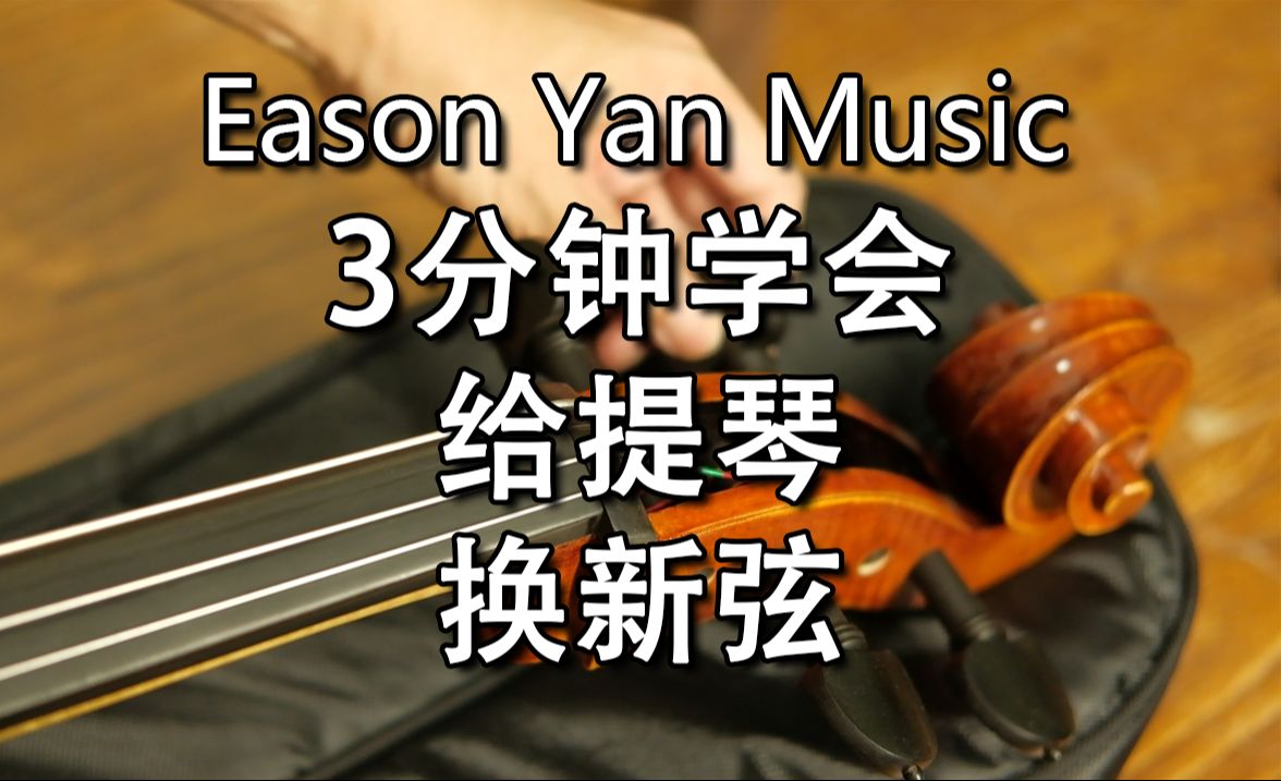 3分钟学会给提琴换新弦