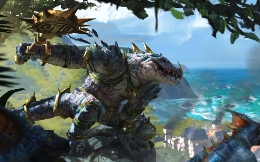 【lucpass】从零开始的战锤全面战争3 蜥蜴人 远古巨蜥纳卡伊 第一期?