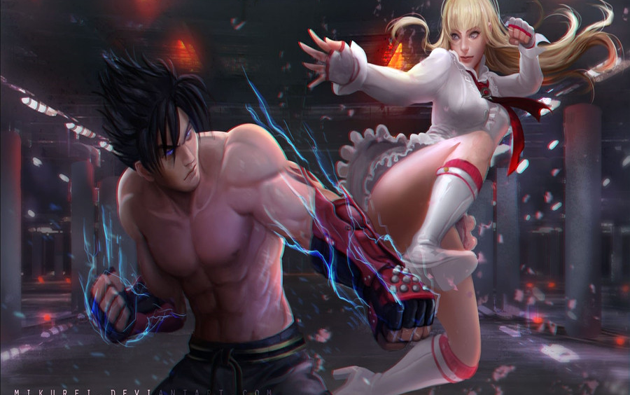 tekken7莉莉傲娇大小姐苦战高冷风间仁被锤哭