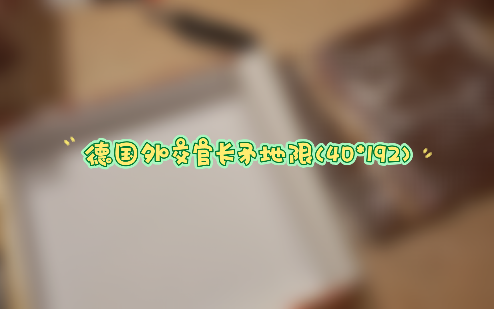 德国外交官长矛地限(40*192)✈️✈️哔哩哔哩bilibili