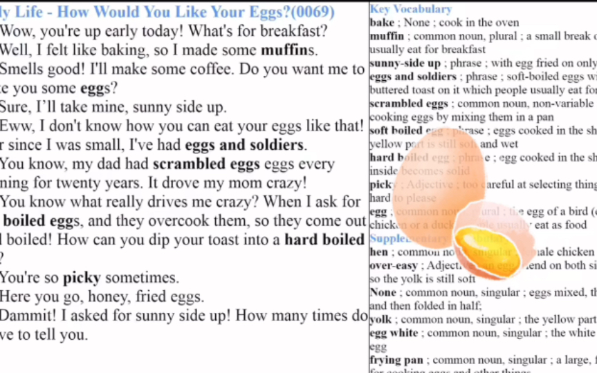 [图]Speaking Practice#69-EnglishPod#69 How Would You Like Your Eggs？