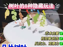 树叶的8种隐藏玩法，轻松玩出聪明力！#树叶隐藏玩法