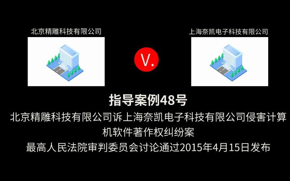 指导案例48号:软件输出的数据格式不是著作权法上的技术保护措施哔哩哔哩bilibili