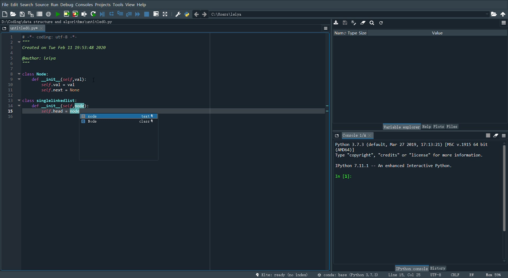 Single linked listPython(用Python实现链表数据类型)(1)哔哩哔哩bilibili