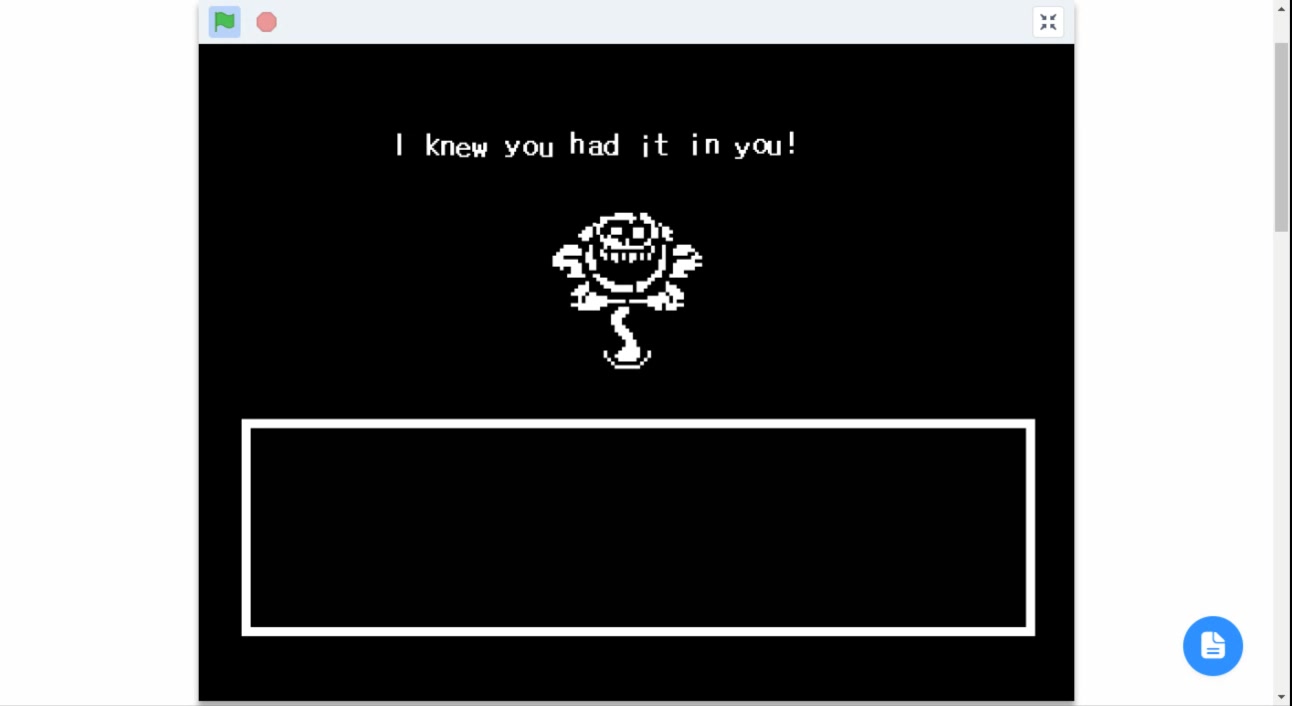 传说之下scratch自制小花模拟器