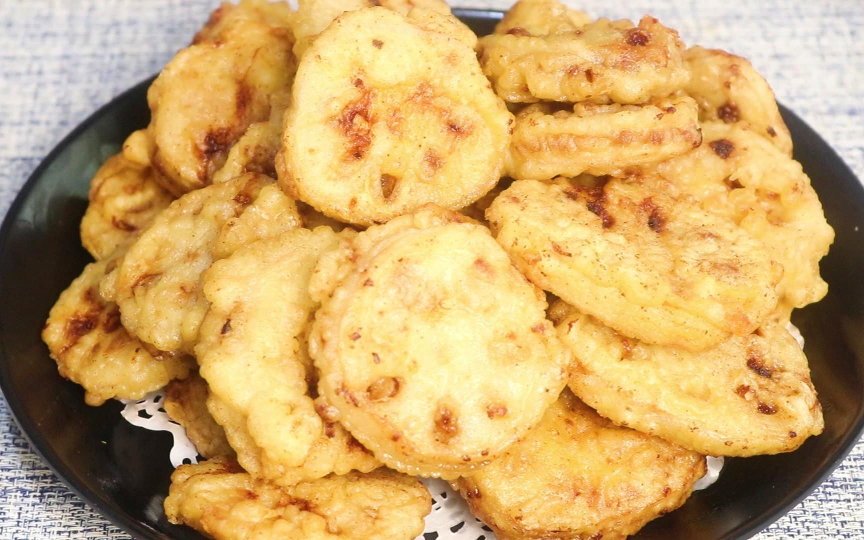 炸藕盒怎么做才外酥里嫩,鲜香入味,教你简单做法,几分钟就学会