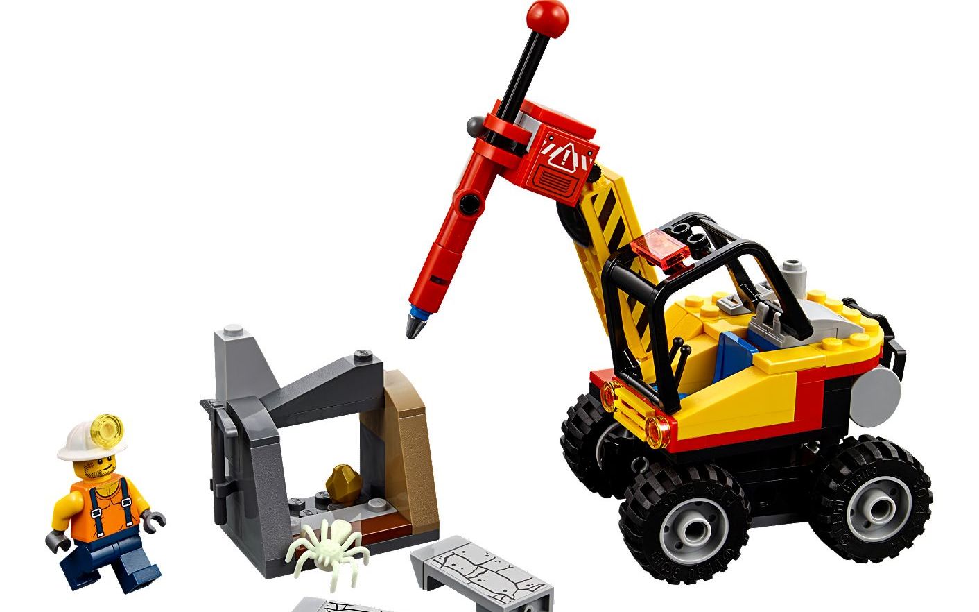 乐高 lego 60185 城市系列 强力巨石劈裂机 2018速拼评测