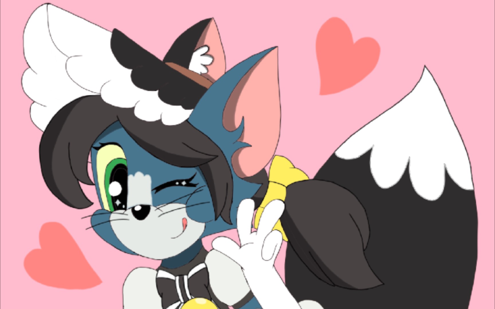 【指绘】这年头,汤姆也难逃女装的命运(嘿嘿……)_哔哩哔哩_bilibili