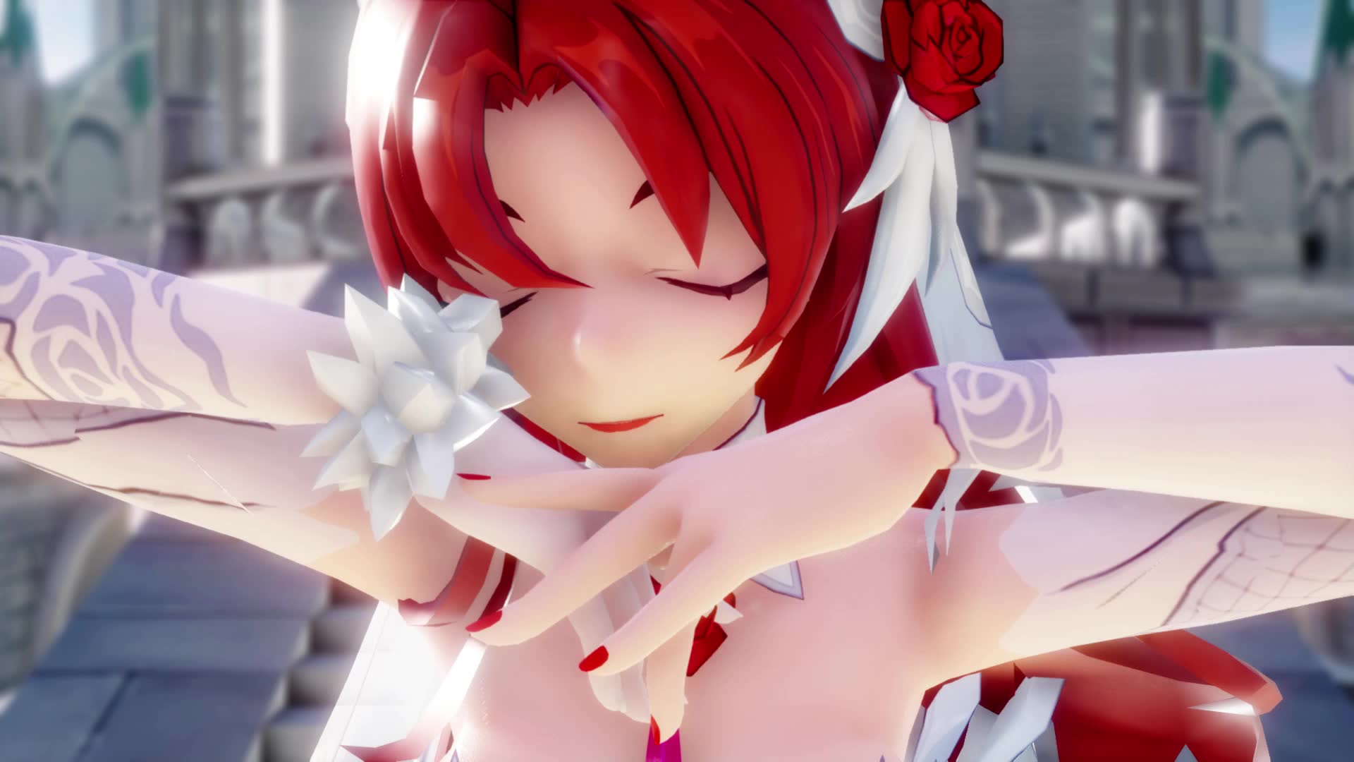 活动  【崩坏3-mmd】穿上婚纱的姬子真美