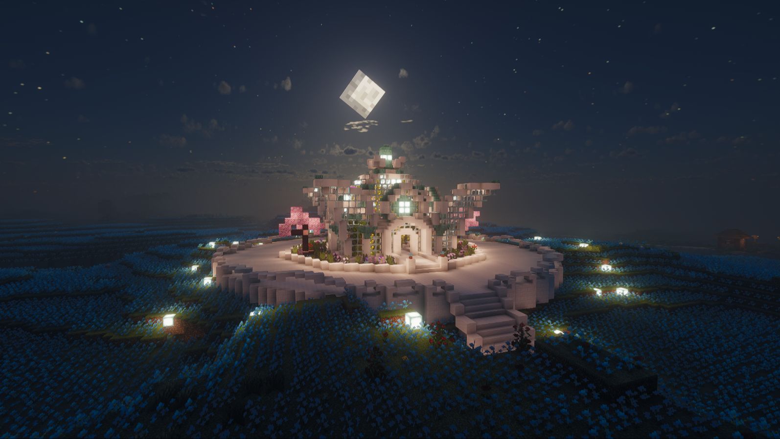 [图]【Minecraft建筑】花 海 神 殿 ~