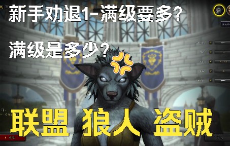 [图]《魔兽世界：正式服(World of Warcraft)》联盟狼人盗贼新手劝退任务流程入坑1-满级（满级是多少？）要多久