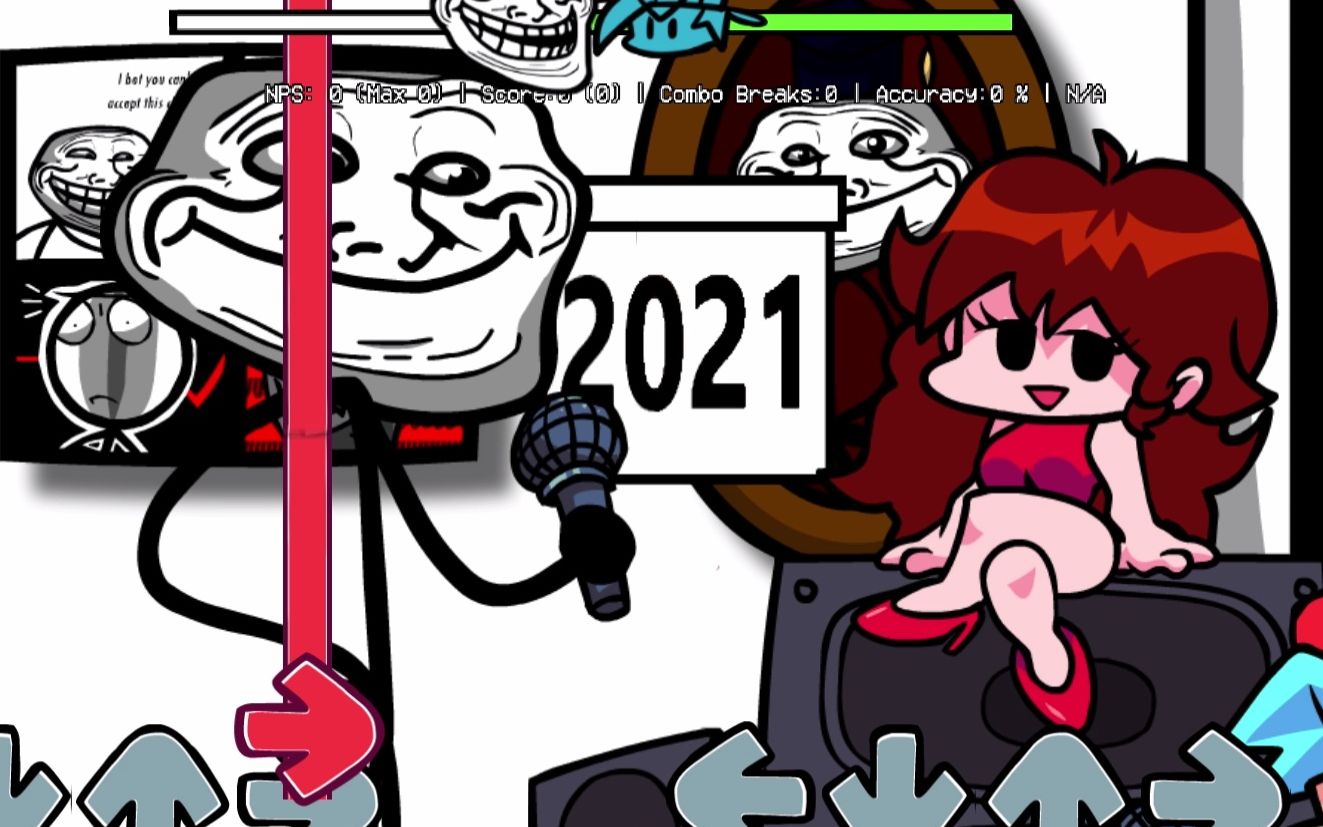 [fnf]vs trollface/trollge模组更新预告_音游热门视频