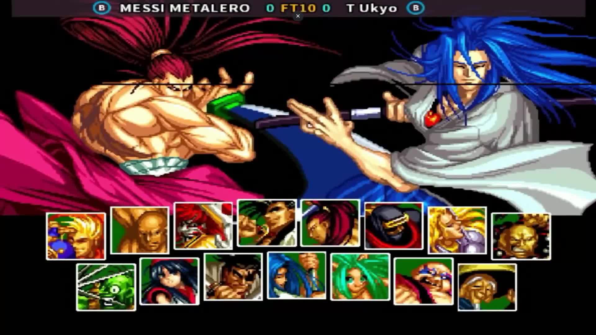 侍魂2:这就是传说中最赖角色?橘右京花式套路大战牙神