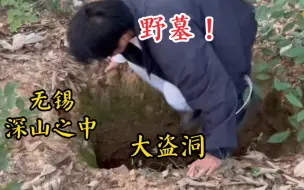 Download Video: 我在江苏无锡的深山里找到一座野墓！两个大盗洞，古墓里全是瓶子。