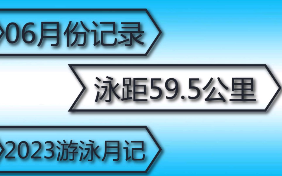 2023.6月份游泳记录哔哩哔哩bilibili