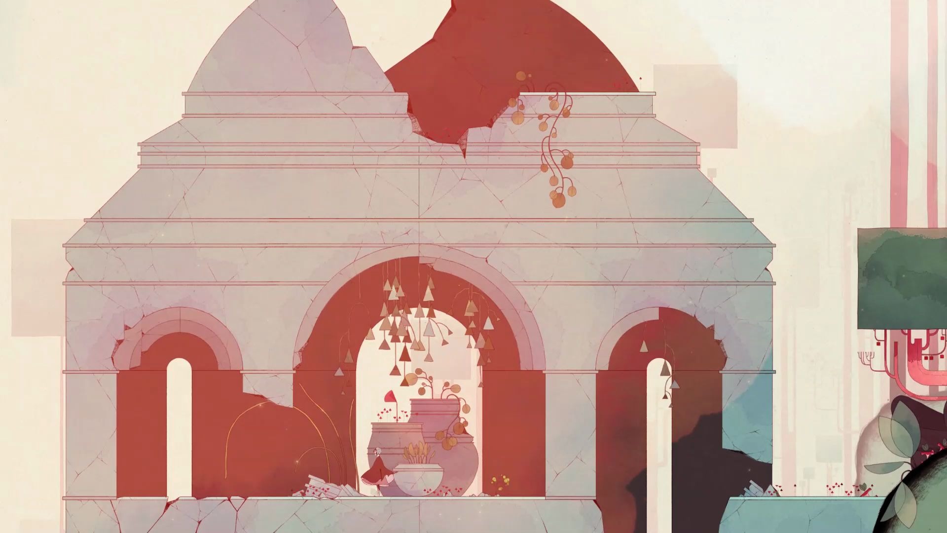 【大力奇迹】极美画面独立游戏gris画面纯享-第五集_哔哩哔哩_bili