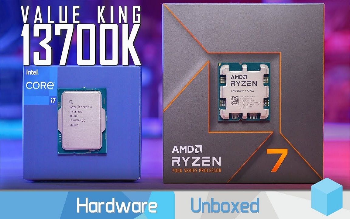 更合理的选择 - 酷睿i7-13700k对比ryzen 7 7700x, 跑分, 功耗以及