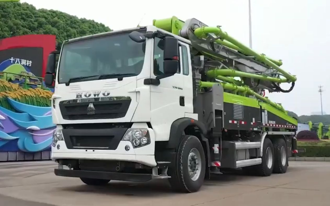 中联重科 zoomlion 38x-5rz 混凝土水泥泵车_哔哩哔哩_bilibili