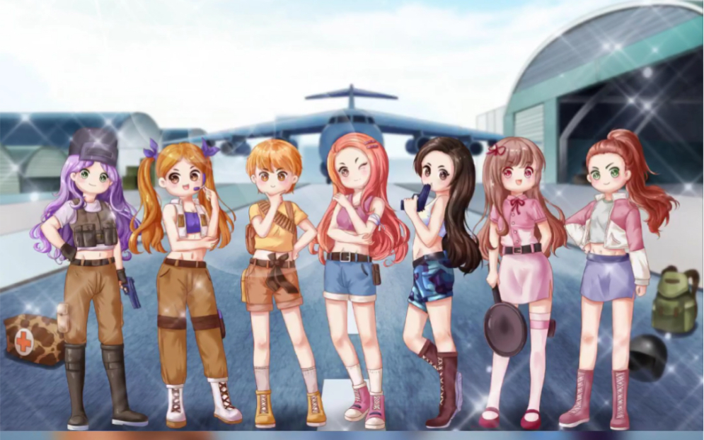 硬糖少女303和平精英q版手绘