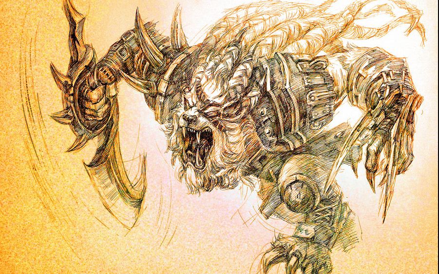 钢笔素描雷恩加尔34倍速