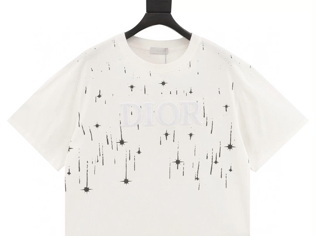 终于知道高仿dior迪奥牙刷绣字母流星印花短袖